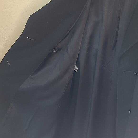 Vintage Calvin Klein made in USA Maxi Coat, black, c.1987, fits 10-12, - Picture 9 of 15